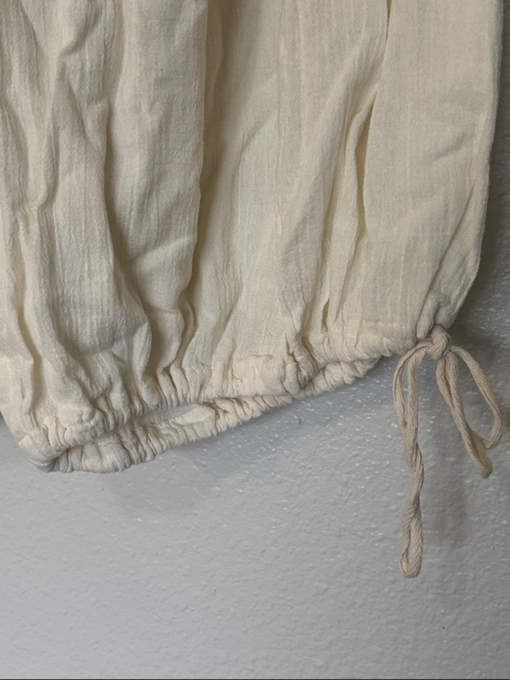Free People Wide Leg Cotton Gauzy Cargo Harem Style Pants - Picture 5 of 15
